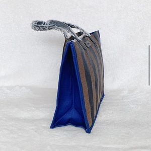 Fendi Striped Canvas Tote bag